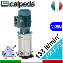 Calpeda Elettropompe multistadio verticali MXV-BM 32 Alimentazione elettrica monofase 230Vac