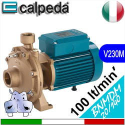 Elettropompe Bigiranti corpo pompa in bronzo Calpeda BNMDM20-140-BE BNMDM20-140-AE Alimentazione elettrica monofase 230Vac
