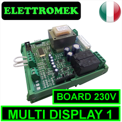 Elettronica per art. MULTI DISPLAY1 monofase 230Vac