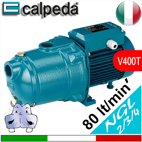 Calpeda Elettropompe autoadescanti Jet NGL2 - NGL3 - NGL4 Alimentazione elettrica trifase 380Vac 400Vac