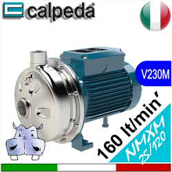 Elettropompe Monogirante Calpeda in acciaio inox aisi 304 NMXM 25 120B 25 120A  Alimentazione elettrica monofase 230Vac