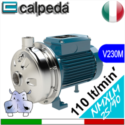 Elettropompe Monogirante Calpeda in acciaio inox aisi 316 NMXLM 25 90 Alimentazione elettrica monofase 230Vac