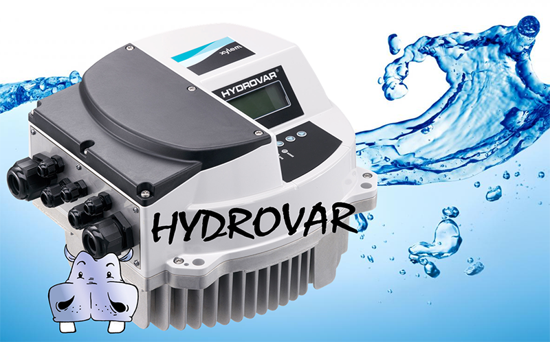inverter per elettropompe hydrovar hvl lowara installazione sul motore  installazione a parete con trasduttore di pressione