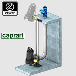 flangia pompe zenit compatibile con piedi di accoppiamento caprari