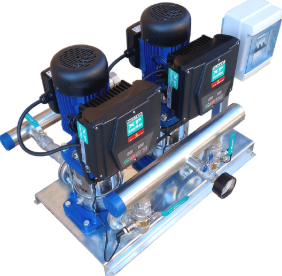 gruppo Elettropompe verticali multistadio con inverterSerie SMB10 - SMB20 - SMB30Gruppo booster twin pumps Lowara 2D SV20 3SVF 2
