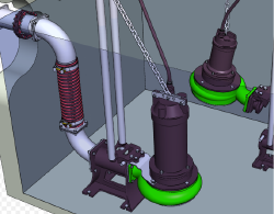 pompaggio e immissione in rete delle fognature dicsa sewage liftinh tan pump systema black water