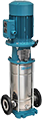 pompa multistadio silenziosa mxv 32 trifase - pompa verticale per autoclave Calpeda risparmio energetico elevate prestazioni per aumentare la pressione nell impianto di casa verticale acciaio inox